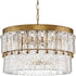 Progress Chevall Collection Six Light in Gilded Silver Modern Organic Chandelier Model: P400367-176