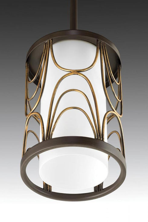 Progress Cirrine P5082 20 1 100 Watt MED MINI PENDANT in Antique Bronze Finish Model: P5082-20