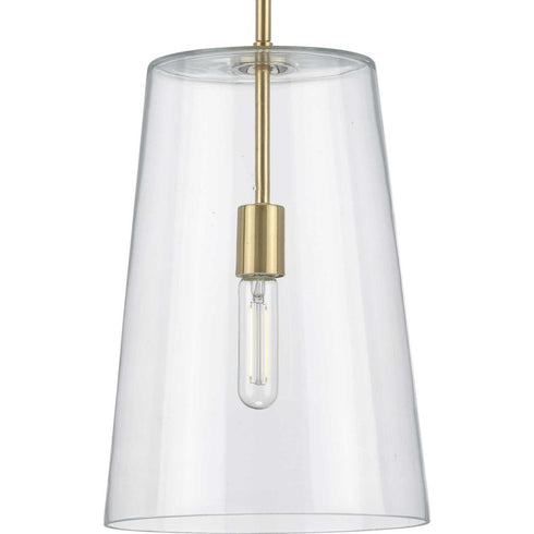 Progress Clarion P500242 009 1 60 Watt MED PENDANT in Brushed Nickel Finish Model: P500242-009