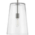 Progress Clarion P500242 009 1 60 Watt MED PENDANT in Brushed Nickel Finish Model: P500242-009