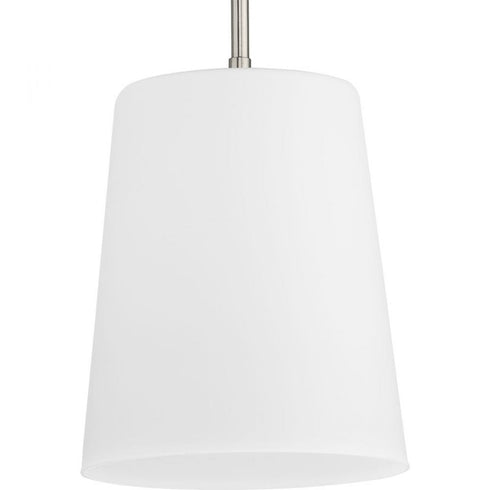 Progress Clarion P500429 009 1 Light PENDANT in Brushed Nickel Finish Model: P500429-009