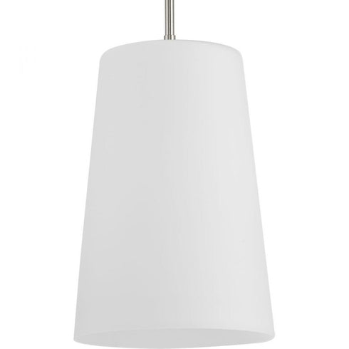 Progress Clarion P500430 009 1 Light PENDANT in Brushed Nickel Finish Model: P500430-009
