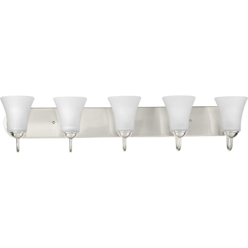 Progress Classic P300237 009 5 100 Watt MED BATH BRACKET in Brushed Nickel Finish Model: P300237-009