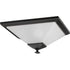 Progress Clifton Heights P3852 09 2 60 Watt MED FLSH MNT in Brushed Nickel Finish Model: P3852-09