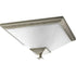 Progress Clifton Heights P3852 09 2 60 Watt MED FLSH MNT in Brushed Nickel Finish Model: P3852-09