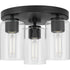 Progress Cofield P350237 009 3 Light FLUSHMT in Brushed Nickel Finish Model: P350237-009