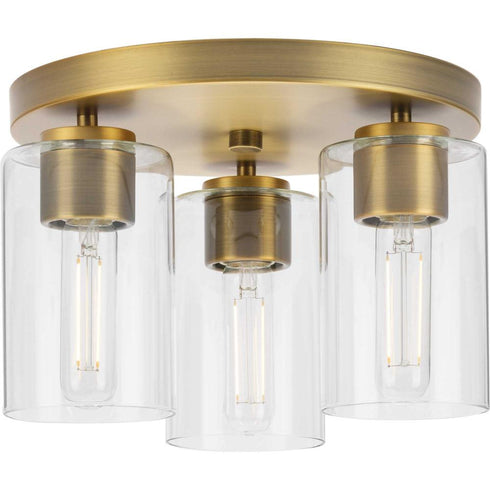 Progress Cofield P350237 009 3 Light FLUSHMT in Brushed Nickel Finish Model: P350237-009