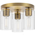 Progress Cofield P350237 009 3 Light FLUSHMT in Brushed Nickel Finish Model: P350237-009