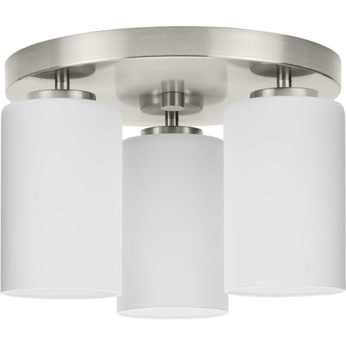 Progress Cofield P350238 009 3 Light FLUSHMT in Brushed Nickel Finish Model: P350238-009