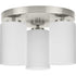 Progress Cofield P350238 009 3 Light FLUSHMT in Brushed Nickel Finish Model: P350238-009