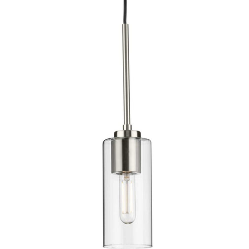 Progress Cofield P500403 009 1 Light MINI PENDANT in Brushed Nickel Finish Model: P500403-009