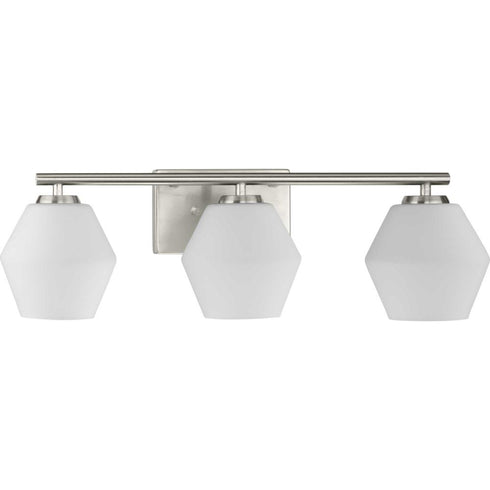 Progress Copeland P300432 009 3 Light BATH in Brushed Nickel Finish Model: P300432-009
