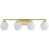 Progress Copeland P300433 009 4 Light BATH in Brushed Nickel Finish Model: P300433-009