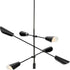 Progress Cornett Collection Six Light in Brushed Nickel Contemporary Chandelier Model: P400380-009