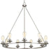 Progress Debut P400016 009 9 60 Watt MED CHANDELIER in Brushed Nickel Finish Model: P400016-009