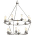 Progress Debut P400017 009 15 60 Watt MED CHANDELIER in Brushed Nickel Finish Model: P400017-009