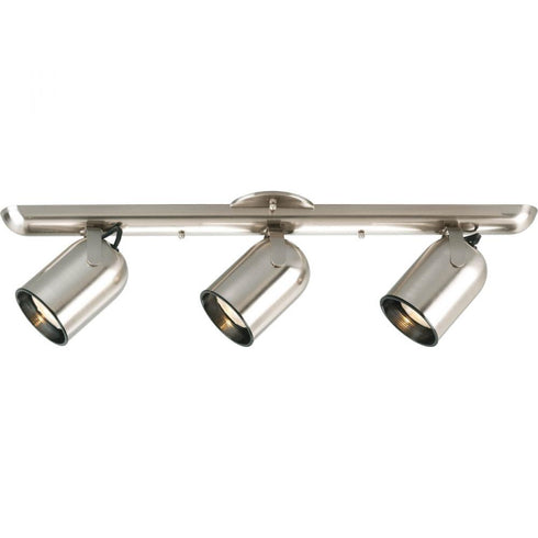 Progress Directional P6160 09 3 Light 50 Watt WALL ROUND BK in Brushed Nickel Finish Model: P6160-09