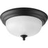Progress Dome Glass CTC P3924 09 1 60 Watt MED CLOSE TO CEILING in Brushed Nickel Finish Model: P3924-09
