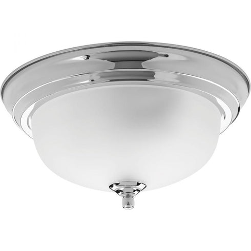 Progress Dome Glass CTC P3924 09 1 60 Watt MED CLOSE TO CEILING in Brushed Nickel Finish Model: P3924-09