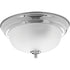 Progress Dome Glass CTC P3924 09 1 60 Watt MED CLOSE TO CEILING in Brushed Nickel Finish Model: P3924-09