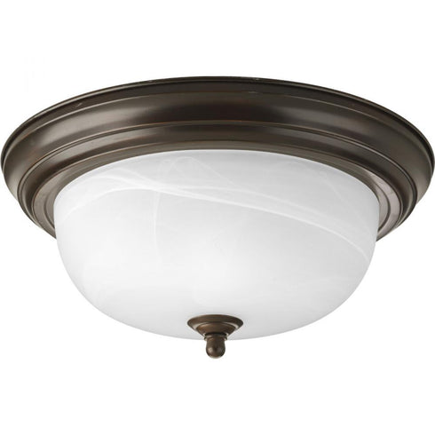 Progress Dome Glass CTC P3925 09 2 75 Watt MED CLOSE TO CEILING in Brushed Nickel Finish Model: P3925-09