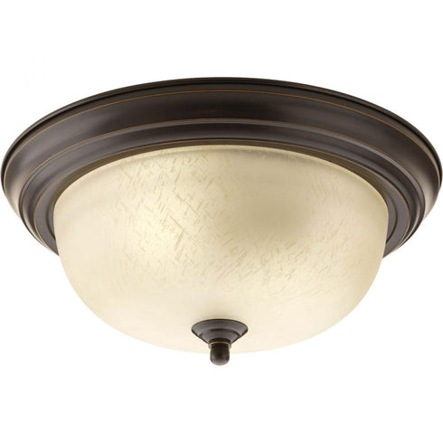 Progress Dome Glass CTC P3925 09 2 75 Watt MED CLOSE TO CEILING in Brushed Nickel Finish Model: P3925-09