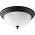 Progress Dome Glass CTC P3926 09 3 60 Watt MED CLOSE TO CEILING in Brushed Nickel Finish Model: P3926-09