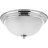 Progress Dome Glass CTC P3926 09 3 60 Watt MED CLOSE TO CEILING in Brushed Nickel Finish Model: P3926-09