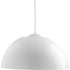 Progress Dome LED Dome Collection One Light LED Pendant in White Finish Model: P5342-3030K9
