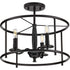 Progress Durrell P350150 009 3 60 Watt CAND SEMI FLUSH CONV in Brushed Nickel Finish Model: P350150-009