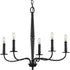 Progress Durrell P400199 009 5 60 Watt CAND CHANDELIER in Brushed Nickel Finish Model: P400199-009