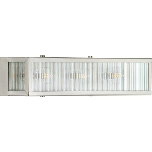 Progress Dwyer 3 Light P300266 135 3 60 Watt CAND BATH BRACKET in Stainless Steel Finish Model: P300266-135