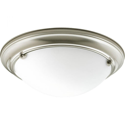 Progress Eclipse P3561 09 2 60W MED FLUSH MOUNT in Brushed Nickel Finish Model: P3561-09