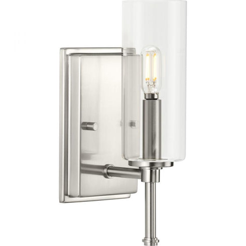 Progress Elara P300356 009 1 60 Watt CAND BATH BRACKET in Brushed Nickel Finish Model: P300356-009