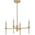 Progress Elara P400293 009 4 60 Watt CAND CHANDELIER in Brushed Nickel Finish Model: P400293-009