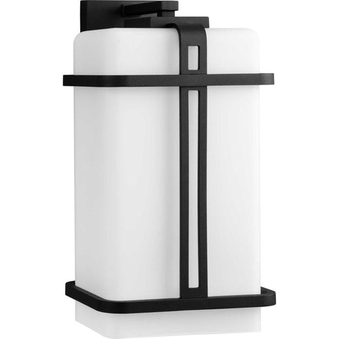 Progress Ellery Collection One Light in Black Modern Farmhouse Large Outdoor Wall Lantern Model: P560170-031