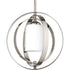 Progress Equinox Collection One Light Small Foyer Lantern in Polished Nickel Finish Model: P7077-104