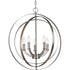 Progress Equinox P3841 104 5 60 Watt CAND FOYER LANTERN in Polished Nickel Finish Model: P3841-104