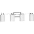 Progress Estrada Collection Four Light in Polished Chrome Contemporary Bath & Vanity Light Model: P300479-015