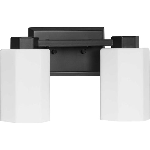 Progress Estrada Collection Two Light in Polished Chrome Contemporary Bath & Vanity Light Model: P300477-015