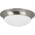 Progress Etched Glass Close-to-Ceiling P350147 009 2 60 Watt MED FLUSH MOUNT in Brushed Nickel Finish Model: P350147-009