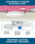 Progress Everlume P807000 028 30 4IN EDGELIT RECESSED LED in Satin White Finish Model: P807000-028-30