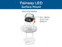 Progress Fairway LED Fairway Collection 7 in. White LED Surface Mount Light in Satin White Finish Model: P810042-028-30
