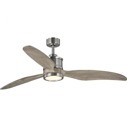 Progress Farris P250002 009 30 60IN 3 BLADE FAN LED LGT in Brushed Nickel Finish Model: P250002-009-30