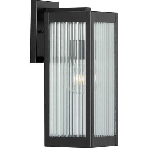 Progress Felton P560130 031 1 100 Watt MED WALL LANTERN in Matte Black Finish Model: P560130-031