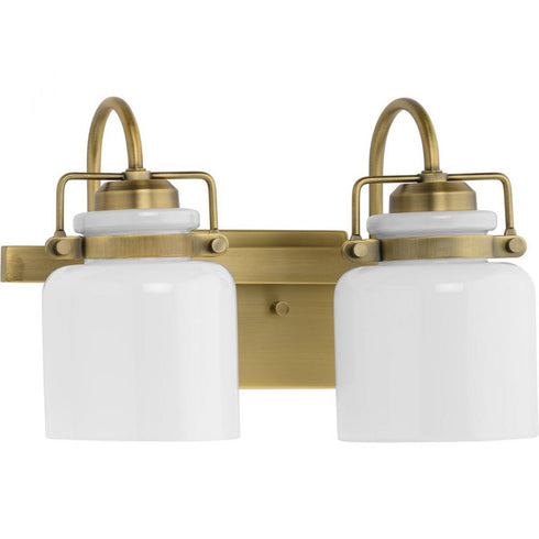 Progress Fessler P300439 009 2 Light BATH in Brushed Nickel Finish Model: P300439-009