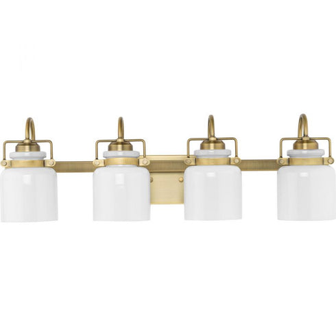 Progress Fessler P300441 009 4 Light BATH in Brushed Nickel Finish Model: P300441-009