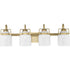 Progress Fessler P300441 009 4 Light BATH in Brushed Nickel Finish Model: P300441-009