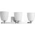 Progress Fleet P2167 09 3 100 Watt MED BATH BRACKET in Brushed Nickel Finish Model: P2167-09
