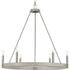 Progress Galloway P400302 009 6 Light CHANDELIER in Brushed Nickel Finish Model: P400302-009